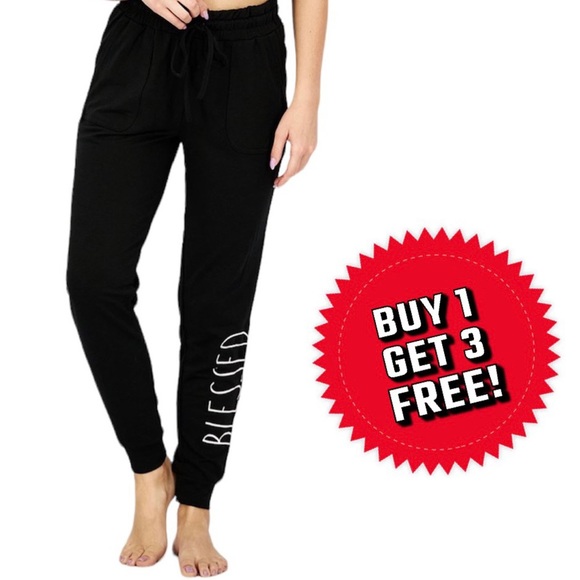 Rae Dunn Pants - 🍂buy 1 get 3 free!🍂 Rae Dunn blessed sweatpants